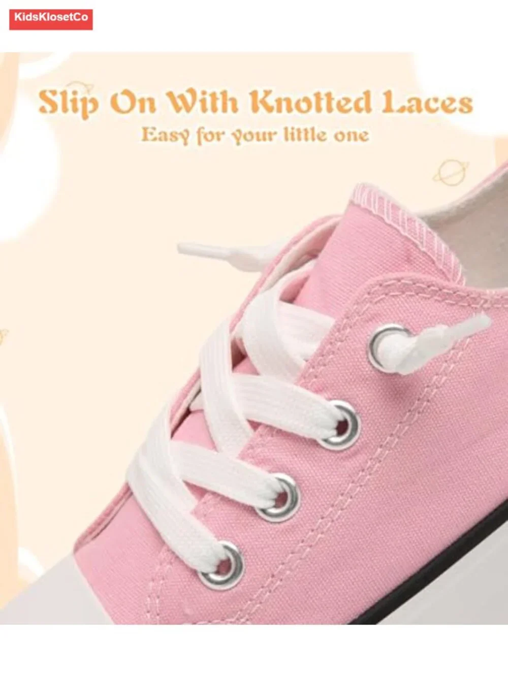 Toddler Little Kid Cushioned Canvas Slip On Sneakers Soft Durable